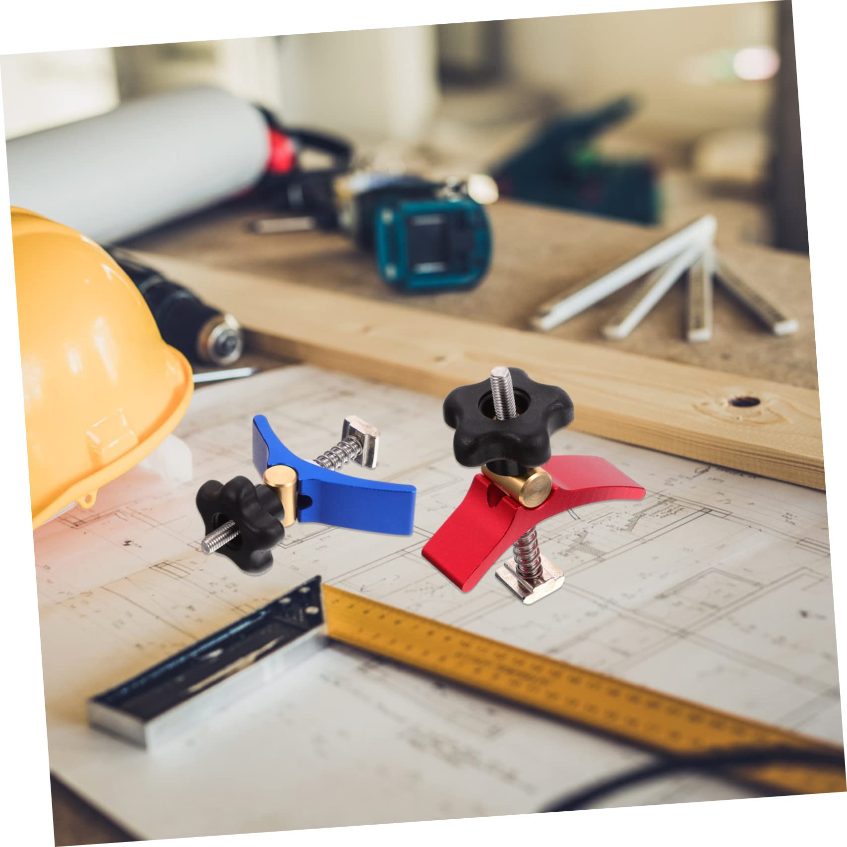 2pcs Platen T Slot Clamp Woodworking Hold down Clamp Woodworking t Slot Clip Carpenter T-track Clip Carpenter t Slot Clip Woodworking T-track Clip T-track Clamp