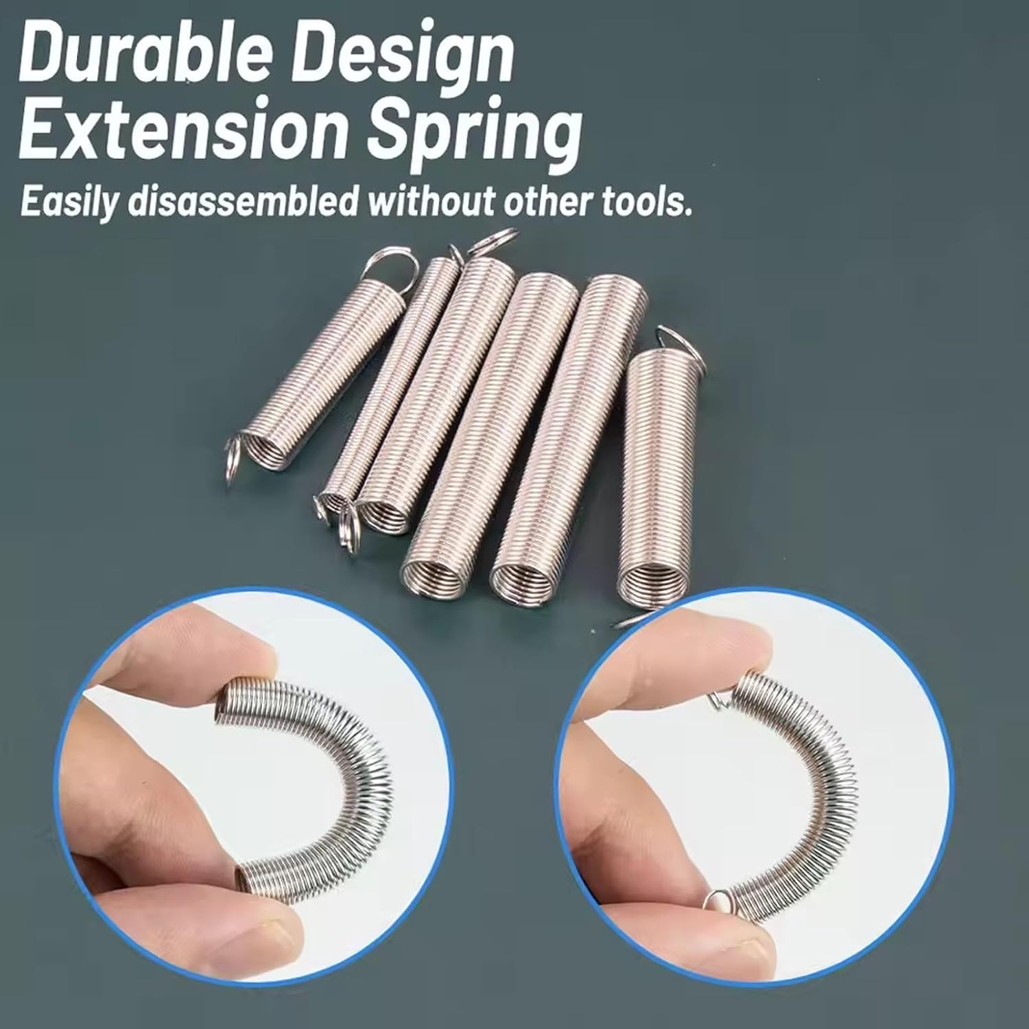 Professional 200Piece Spring Assortment Kit 20 Sizes Compression & Extension Springs Set with Storage Box Industrial Strength Small Springs for Machinery, Electronics, DIY Repair (Mixed Types)