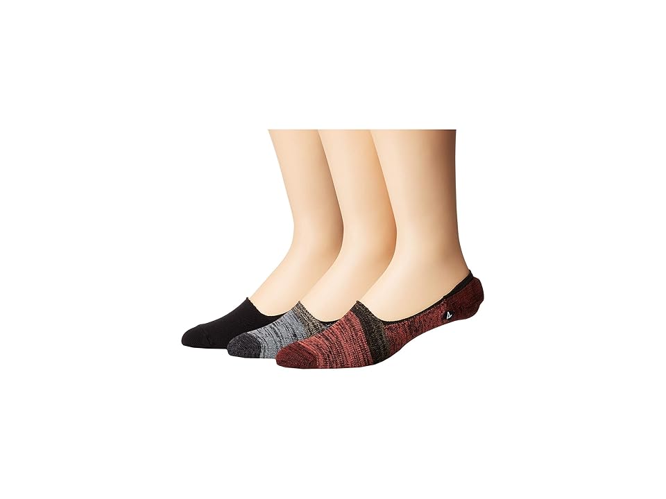 

Sperry Skimmer Liners 3-Pack (Brick Assorted) Men's No Show Socks Shoes