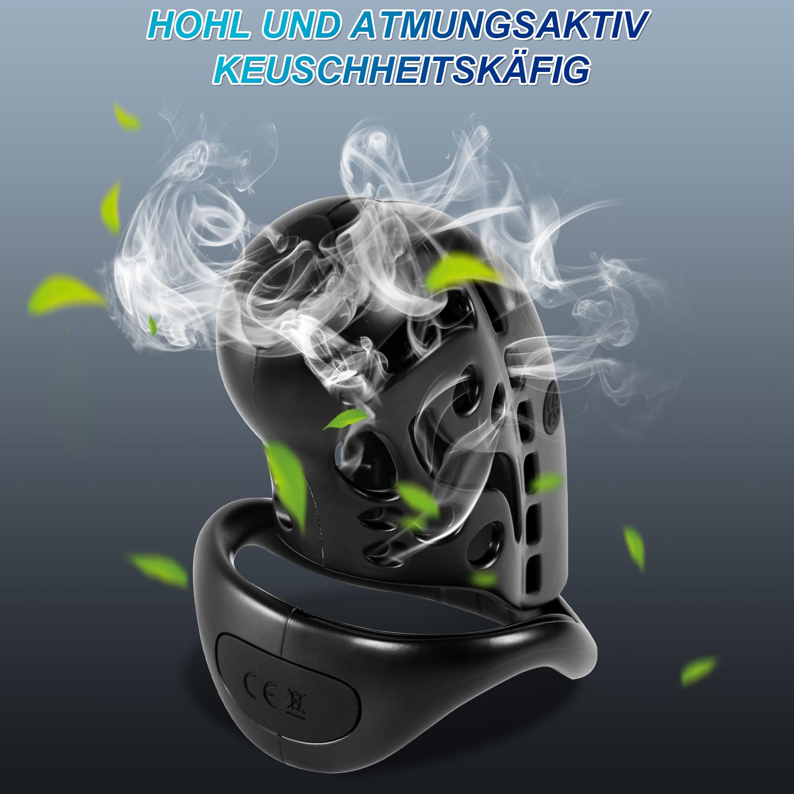 Electro Choc Chastity Cage Hommes avec 9 fréquence Smart Remote Cage de chasteté Hommes avec 3 Penis Rings, Dilator Cock Cage SM Bondage Sex Toys for Male, Couples