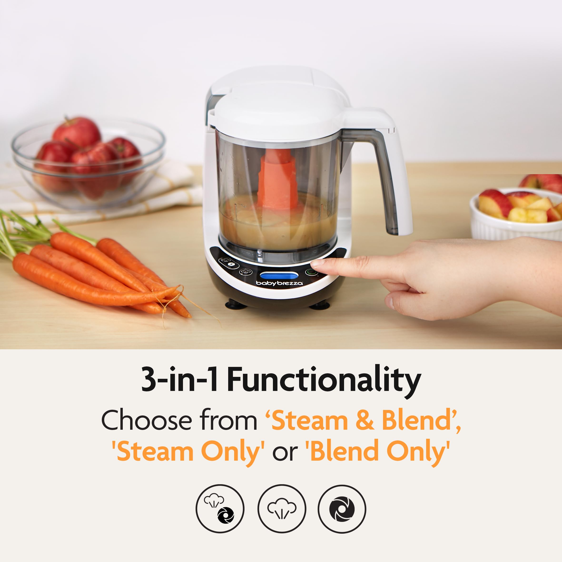 Baby Brezza One Step 3 in 1 Baby Food Maker | One Step Steamer