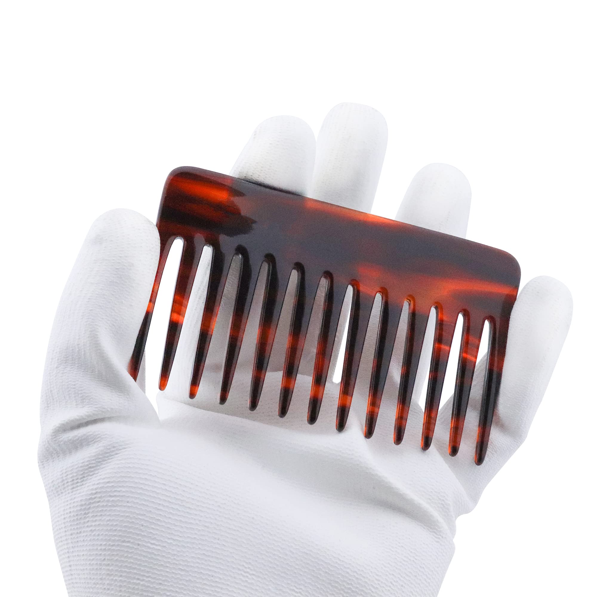 Haryali London Barber Comb – Breitzahniger Frisierkamm Für Männer & Frauen, Braun, 10 Cm