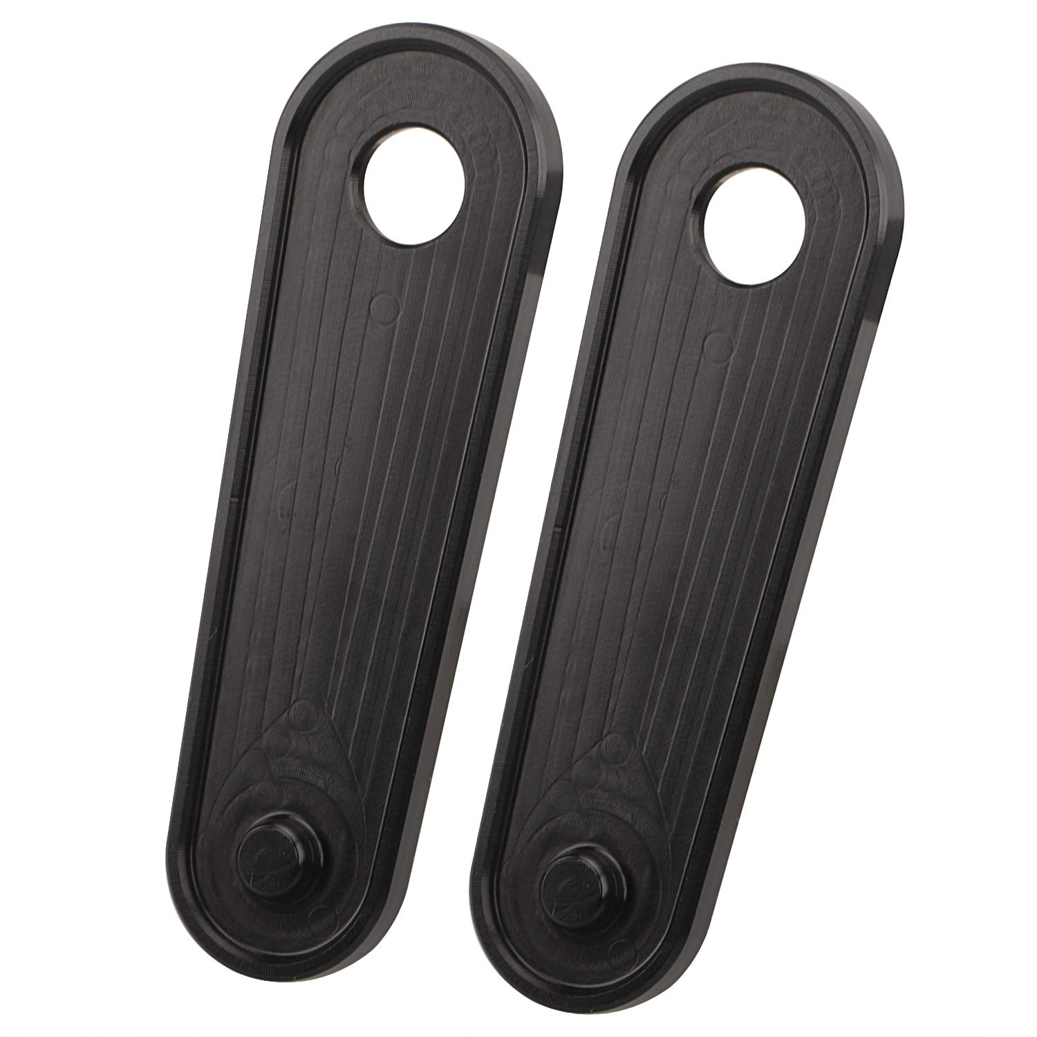 1 Paar schwarze Fußrasten-Block-Off-Platten, Motorrad-Peg-Loch-Abdeckung für Harley Touring Road Glide Road King Glide Classic Street Glide FLHX FLHTCU 1993-2023