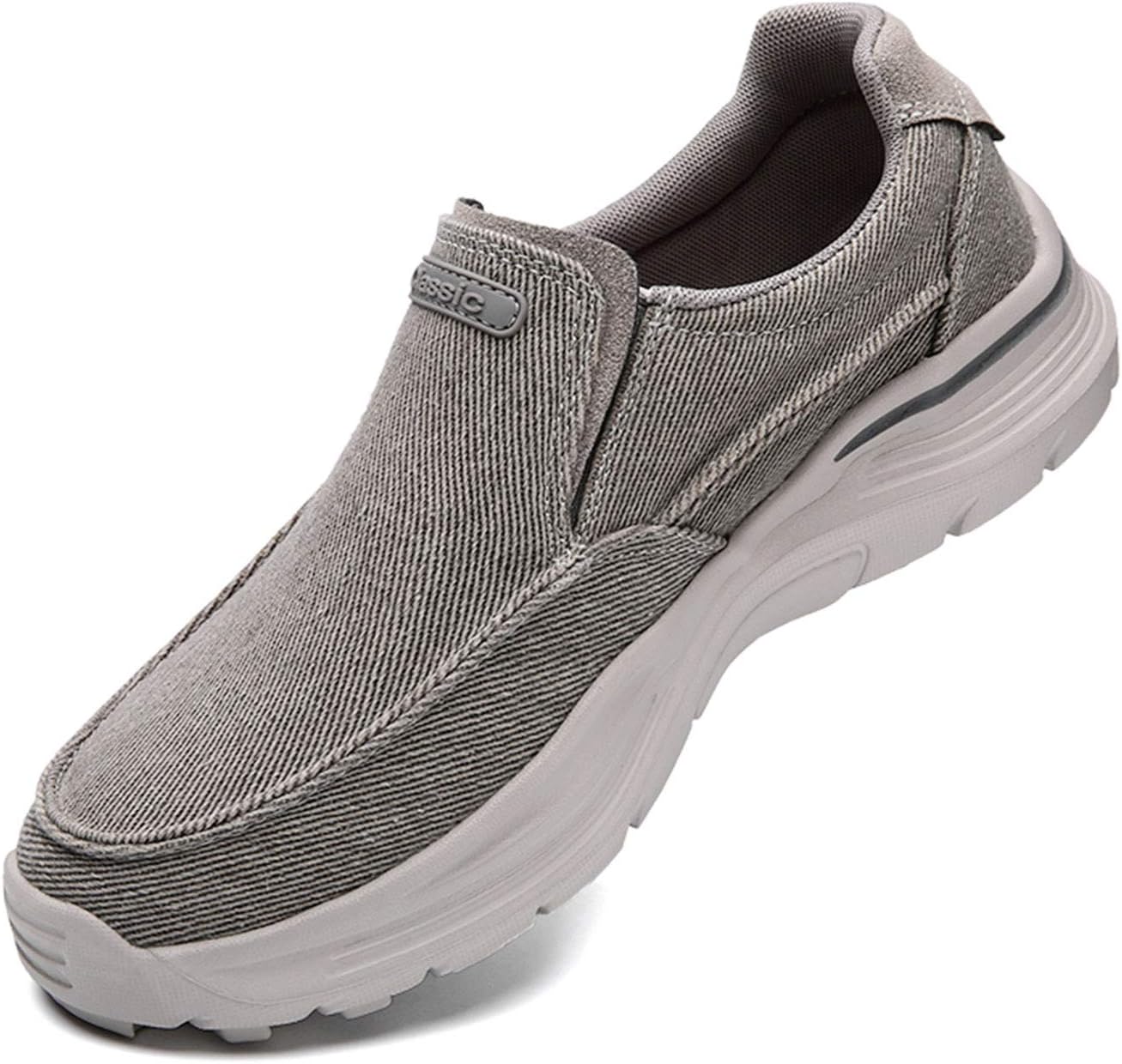 JAMONWU Mens Slip On Shoes Cloth Shoes Casual Loafers Walking Shoes Lightweight Outdoor Shoes