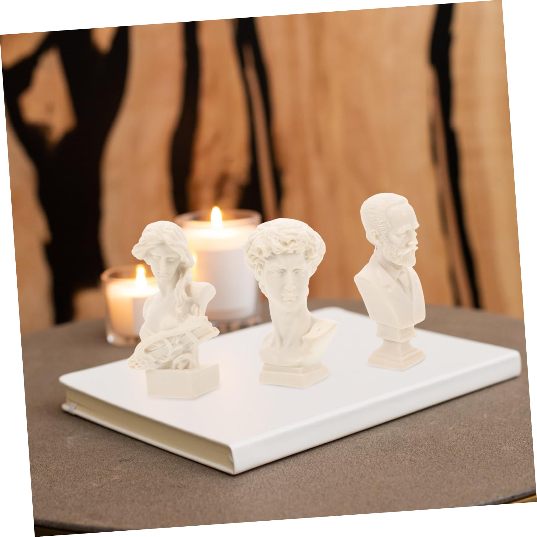 Artibetter Pequeña Estatua De Yeso Dibujo Cifra Busto Estatua Decoración del Hogar Figura Escultura Adorno del Hogar Bloque De Figuras De Aprendizaje 10 Piezas*4