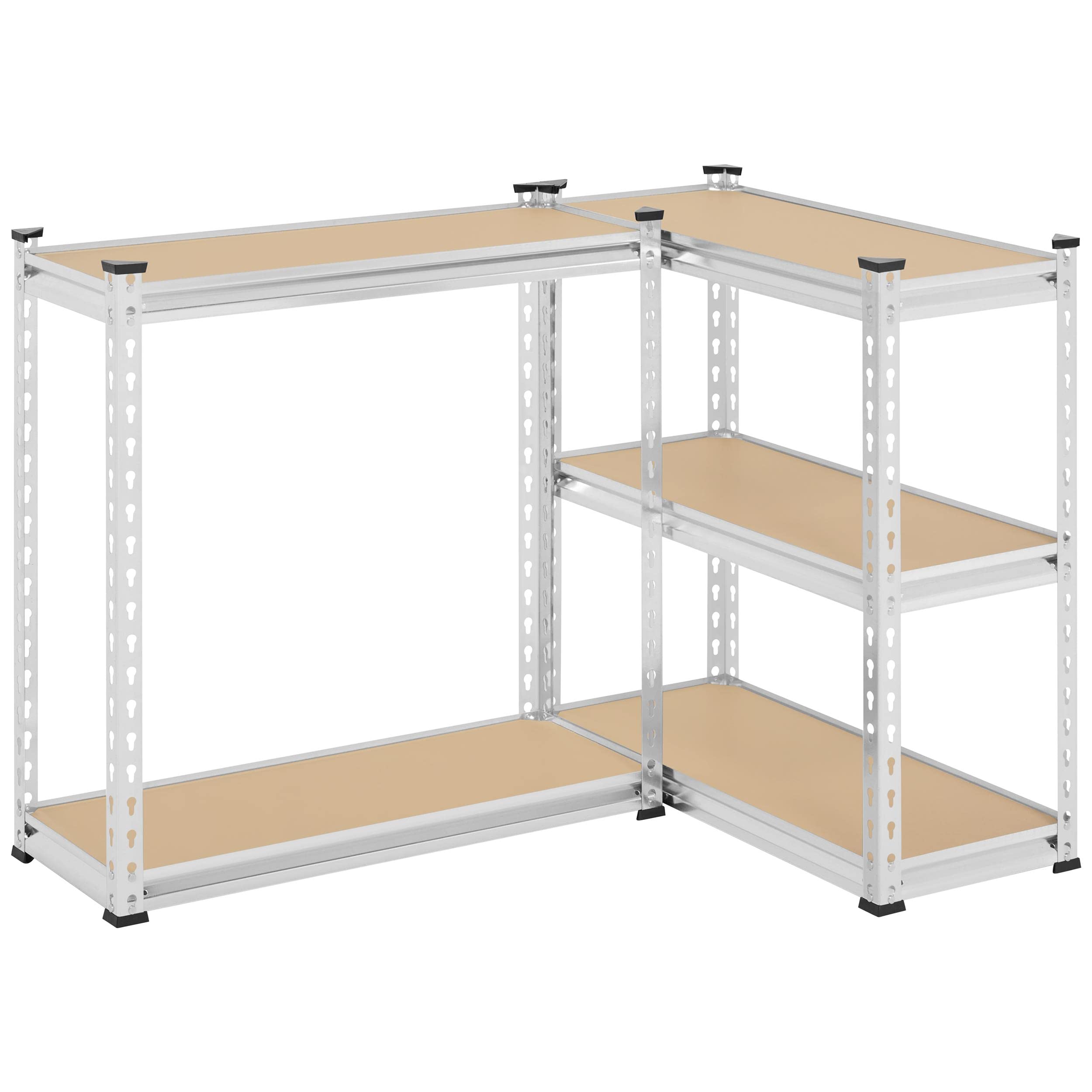 Yaheetech Estanteria Almacenaje de 5 Niveles Estantería Metalica Galvanizada para Hogar, Trastero, Garaje,5 Baldas Ajustables 75 x 30 x 153 cm