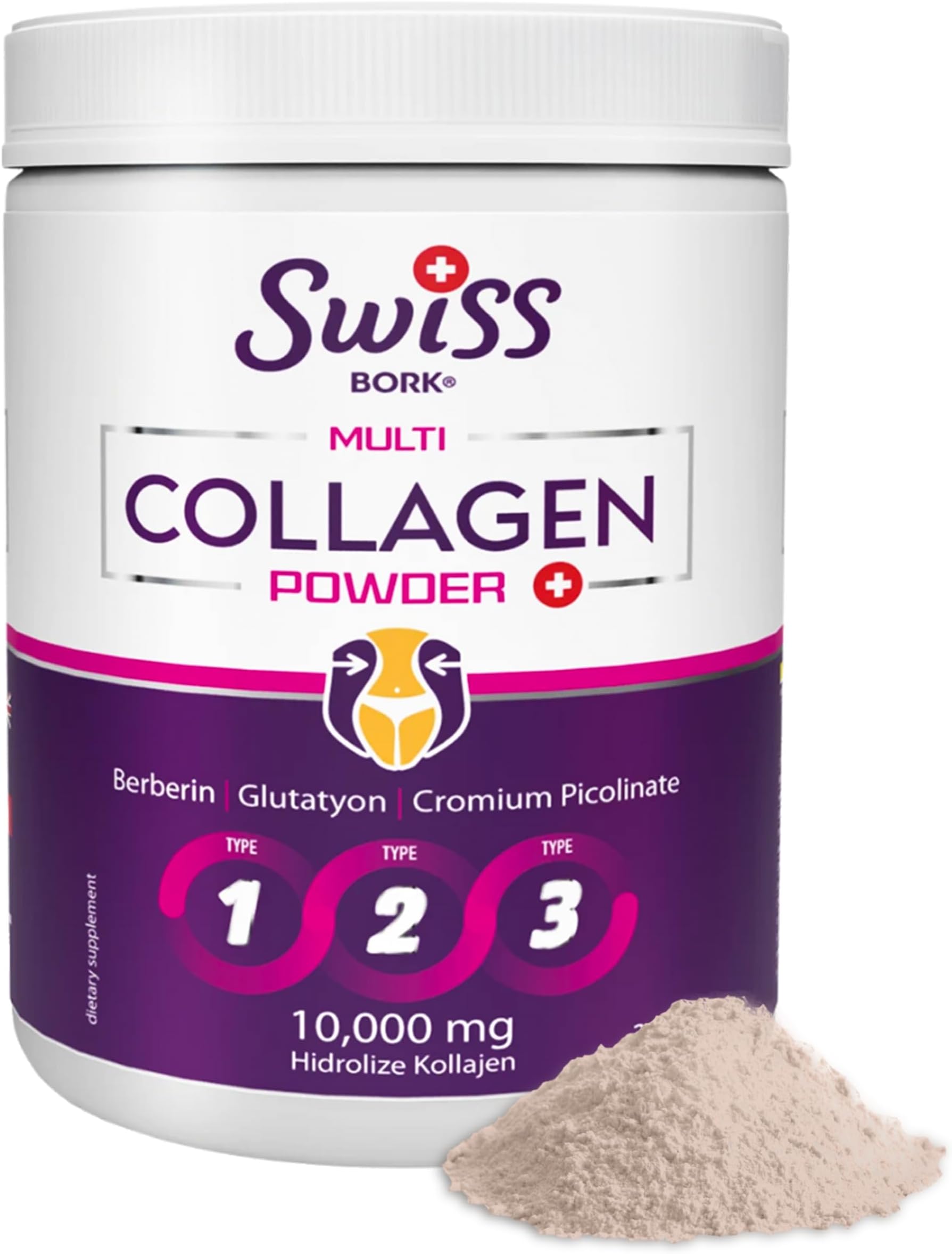 Organic Collagen Powder 10000mg (30 Servings) — Gold Standard Hydrolyzed Collagen Peptides Powder for Skin Vitality, Joints & Overall Wellness — Bovine Collagen Supplements for Women & Men (Halal)