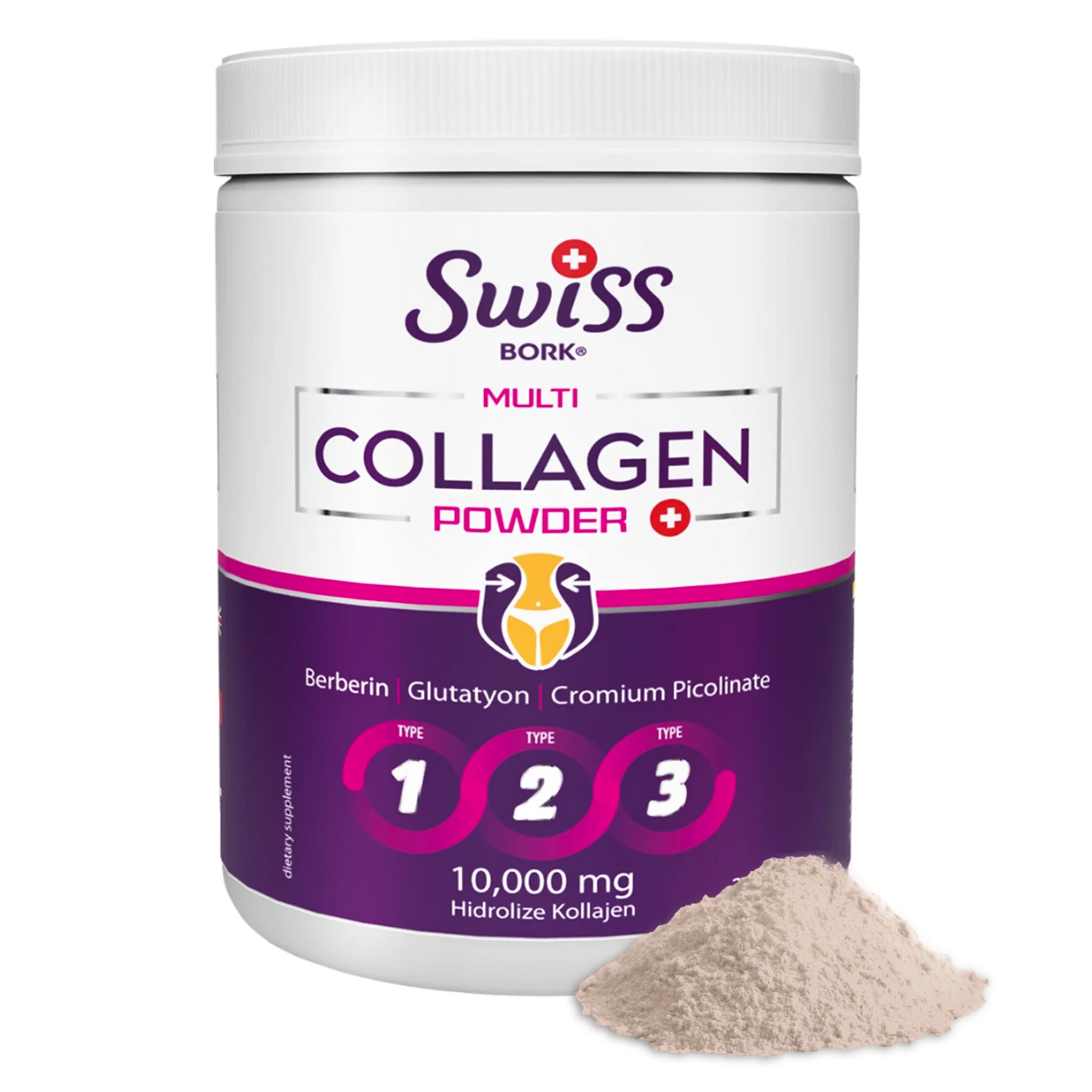 Organic Collagen Powder 10000mg (30 Servings) — Gold Standard Hydrolyzed Collagen Peptides Powder for Skin Vitality, Joints & Overall Wellness — Bovine Collagen Supplements for Women & Men (Halal)