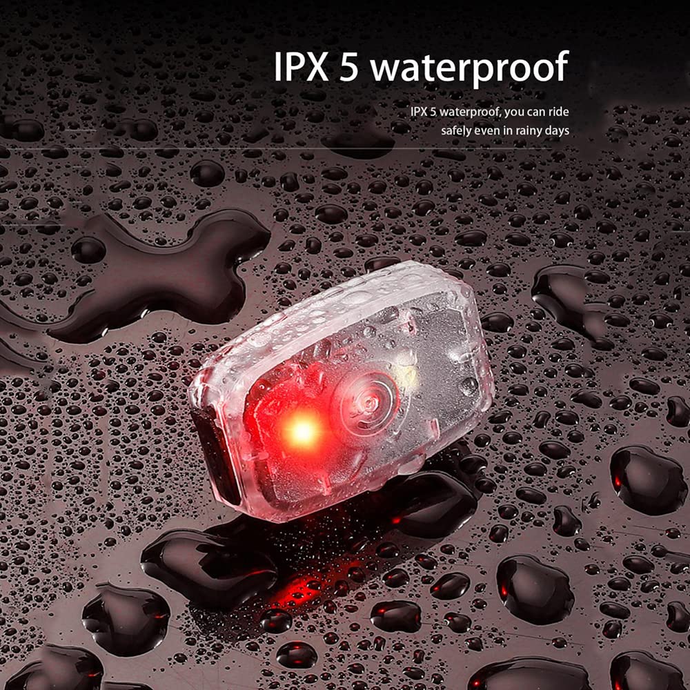 Luz Trasera de Advertencia para Bicicleta, Resistente a la Lluvia, luz Delantera para Bicicleta de montaña, Recargable por USB, luz de Seguridad para Ciclismo Nocturno, Accesorios