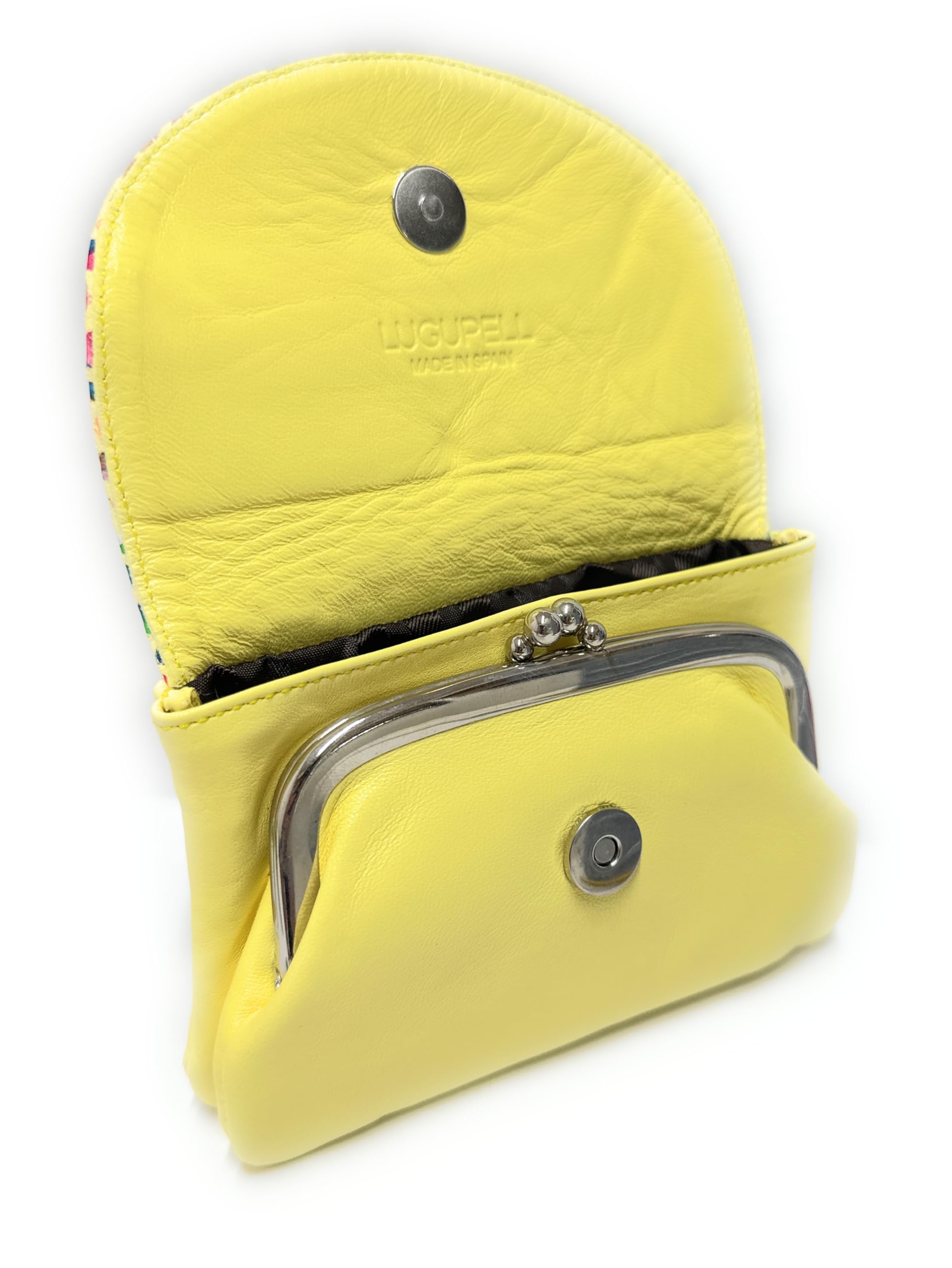 LUGUPELL Monedero de Piel Gaudi N428 (Amarillo Pastel)