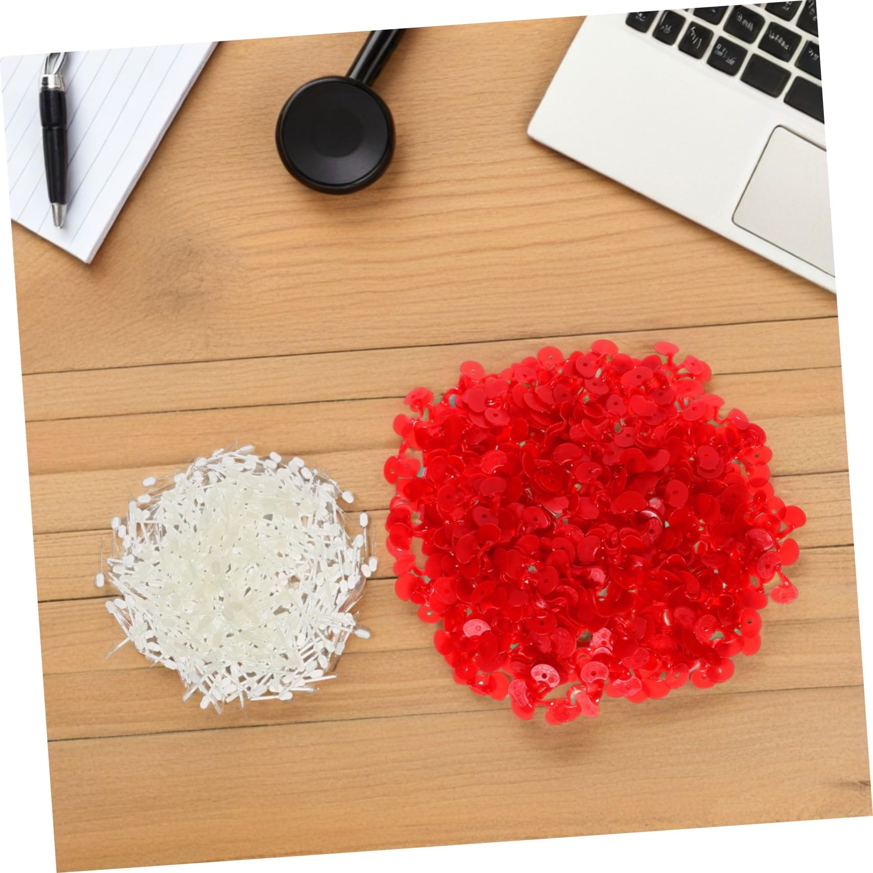 Toyvian 1000 Sztuk Szt Plastikowych Okularów Ochronnych dla Drobiu Ergonomiczne Przeciw Dziobaniu Uniwersalne dla Kur Kogutów i Bażantów Łatwe Montażu Akcesoria Hodowlane