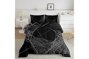 Castle Fairy Spider Web Comforter Set: Spooktacular Bedding for Halloween and Beyond