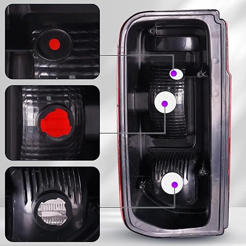 Vista 23 de Luz trasera compatible con Ford Bronco 2021-2025 OE estilo halógeno modelo halógeno de repuesto de la lámpara trasera del lado del conductor