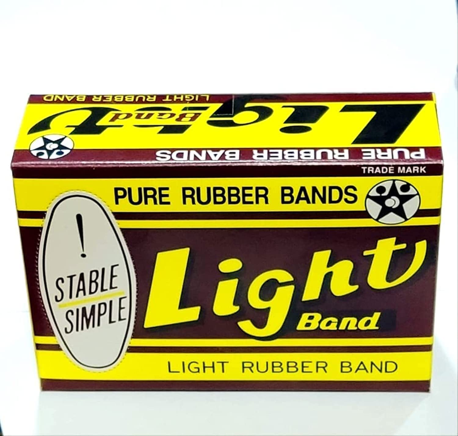 LIGHT Rubber Band 100 GM Size 16, 200Pcs Elastic Stretchable For School Home Office Stationary Organizing,Yellow Colour