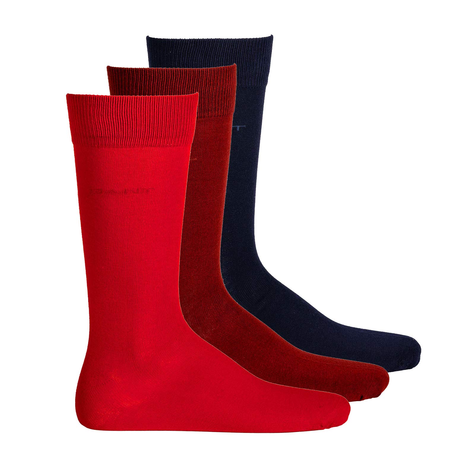 GANT Men's SOFT COTTON SOCKS 3-PACK Socks, Black, Standard