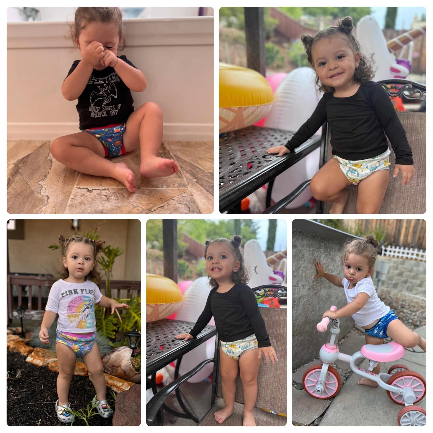 FLYISH DIRECT Calzones de entrenamiento para niño, Ropa interior de entrenamiento para niños y niñas de 100% algodón, Reutilizables, 10 paquetes, 4 años