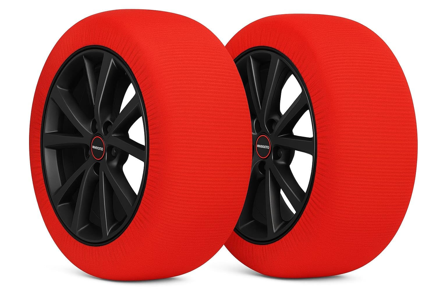 Calze da Neve Taglia XL Omologate Italia EN 16662-1 Snow Socks Ultra Grip Montaggio rapido Guanti Inclusi