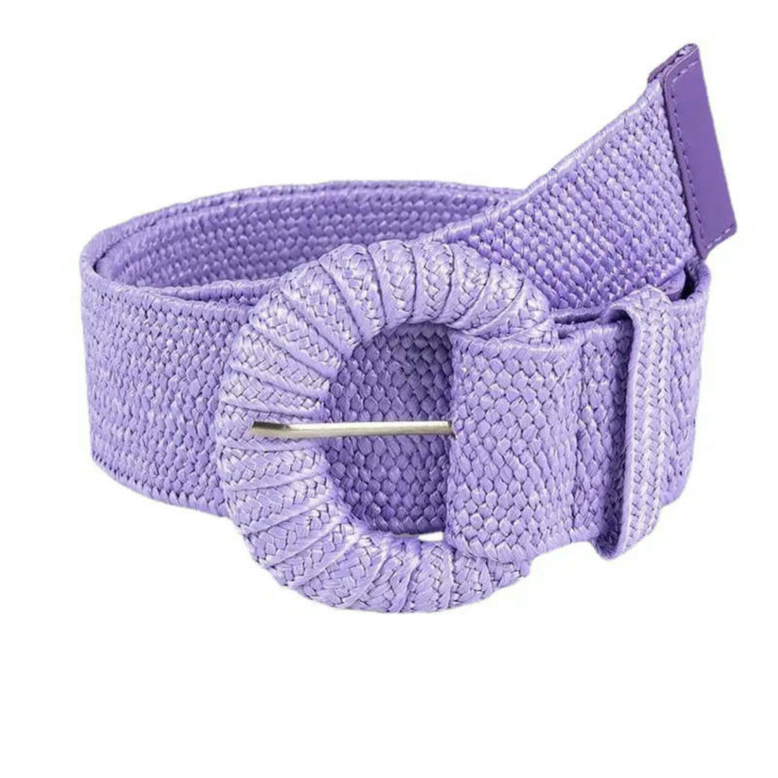 Ceinture Taille Femme De Paille Printemps Et D'été Style Rétro, Tissée À La Main avec Herbe PP Bande Élastique, Adaptée L'accouplement des Robes