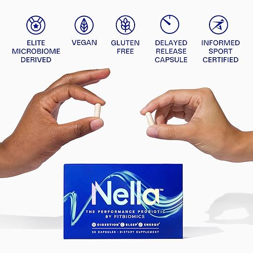 Miniatura 4 de VNella - Suplemento probiótico metabolizador de ácido láctico y probiótico Nella Performance para el equilibrio del microbioma, salud digestiva