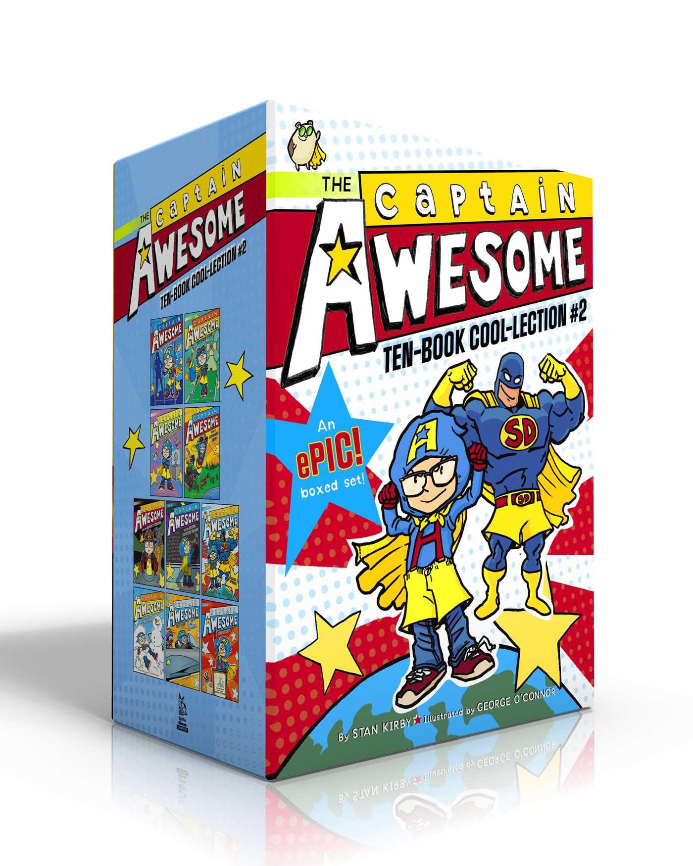 Stan KirbyThe Captain Awesome Ten-Book Cool-lection #2 (Boxed Set): Captain Awesome vs. the Evil Babysitter; Gets a Hole-in-One; and the Easter Egg Bandit; Goes ... Snow Day Ever?; Takes Flight; for President