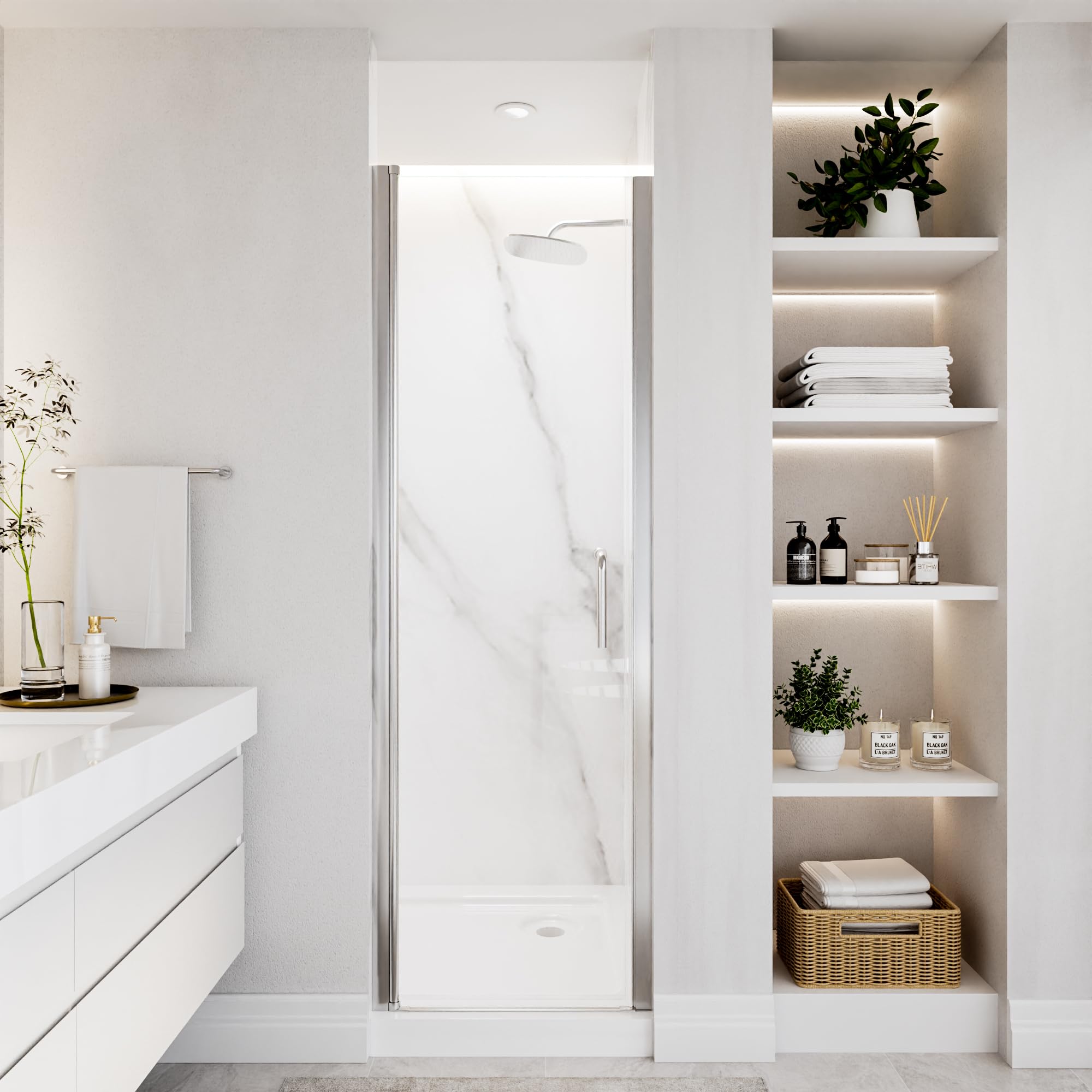 ComfyStyle 24-26 Pivot Shower Door