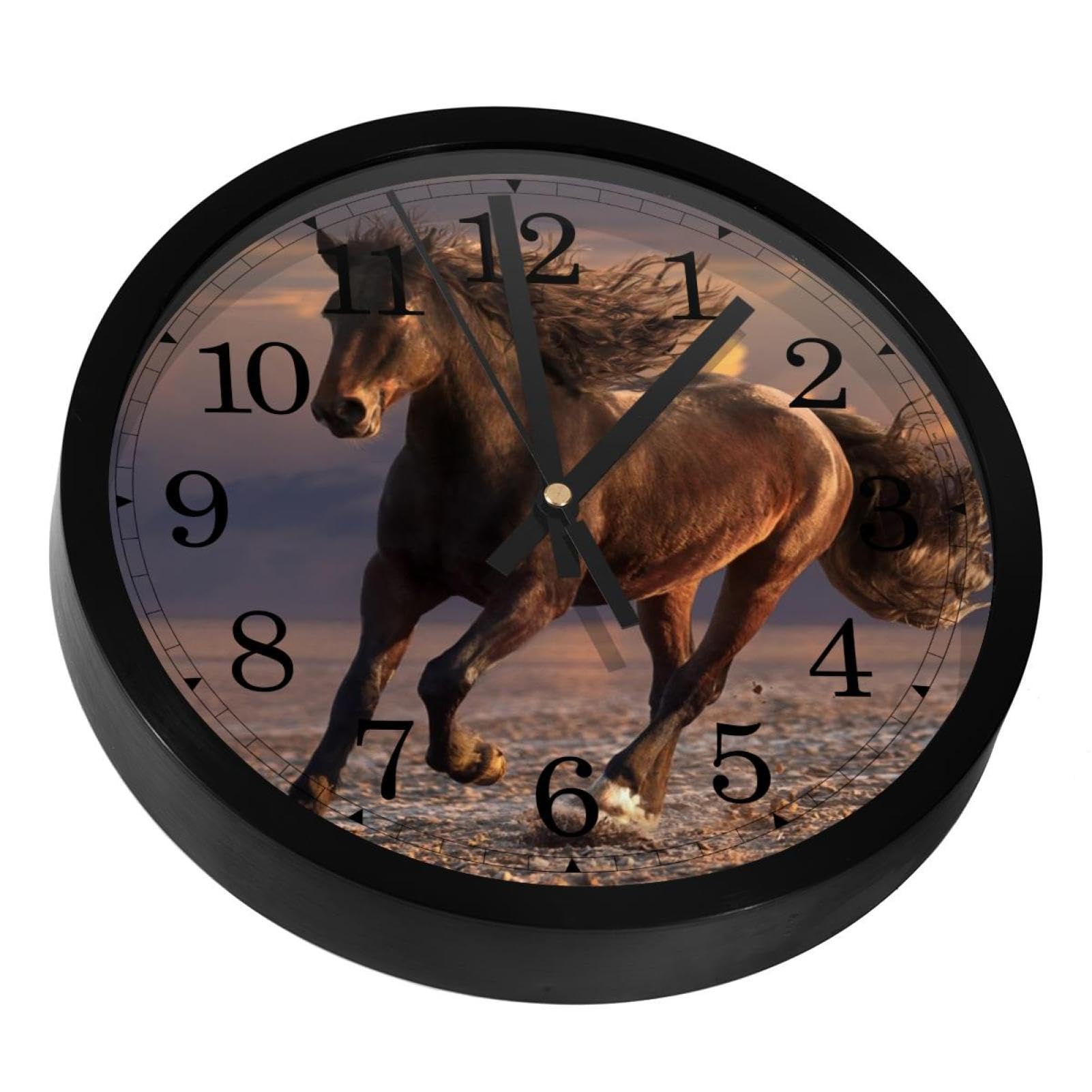 Horloge murale silencieuse à piles pour salon et chambre