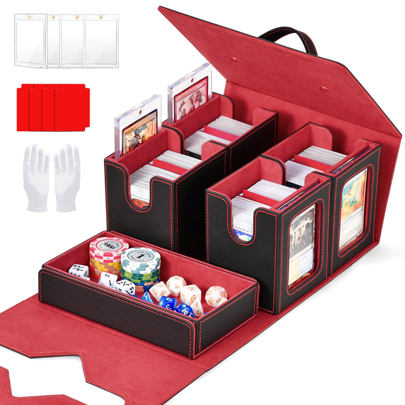 コンプリートBOX Commander Deck Box for MTG, Trading Card Storage Box Holds 400+