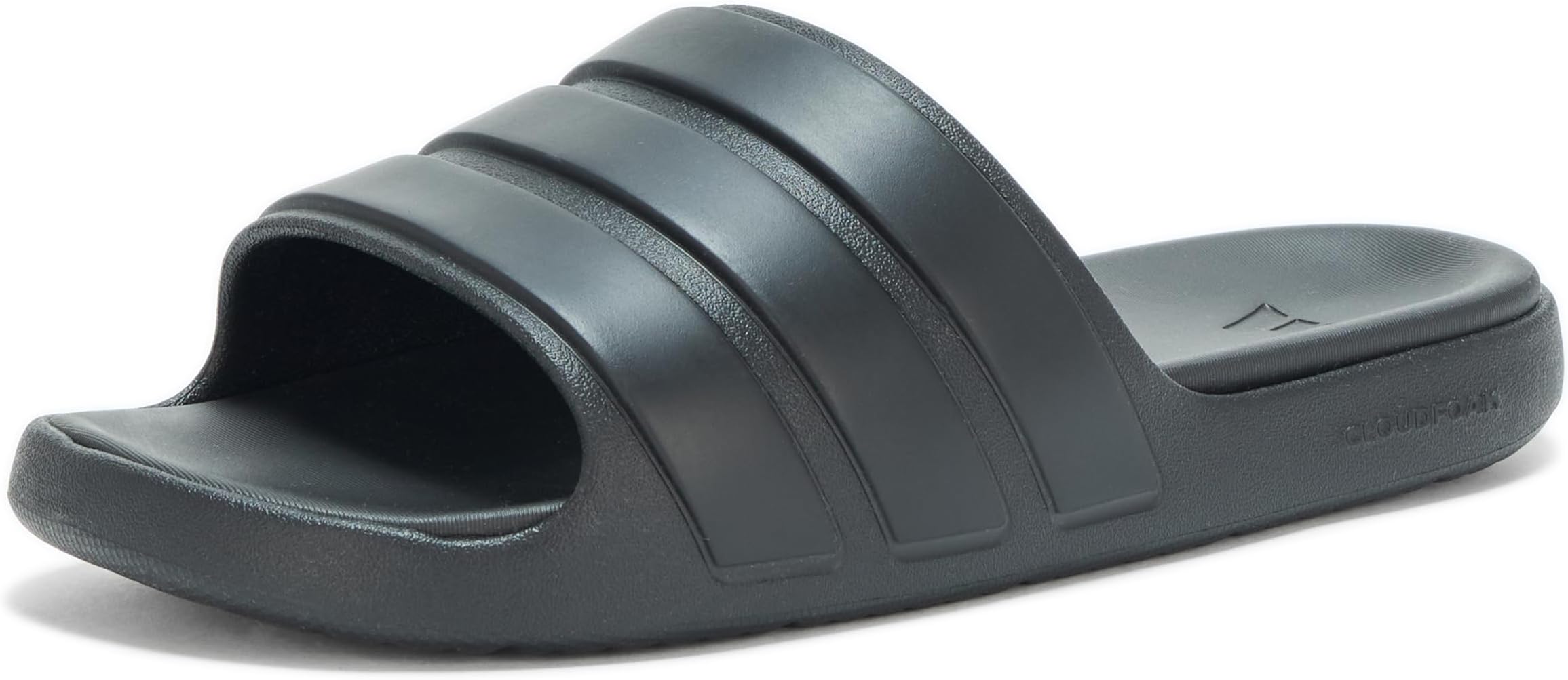 black slides adidas