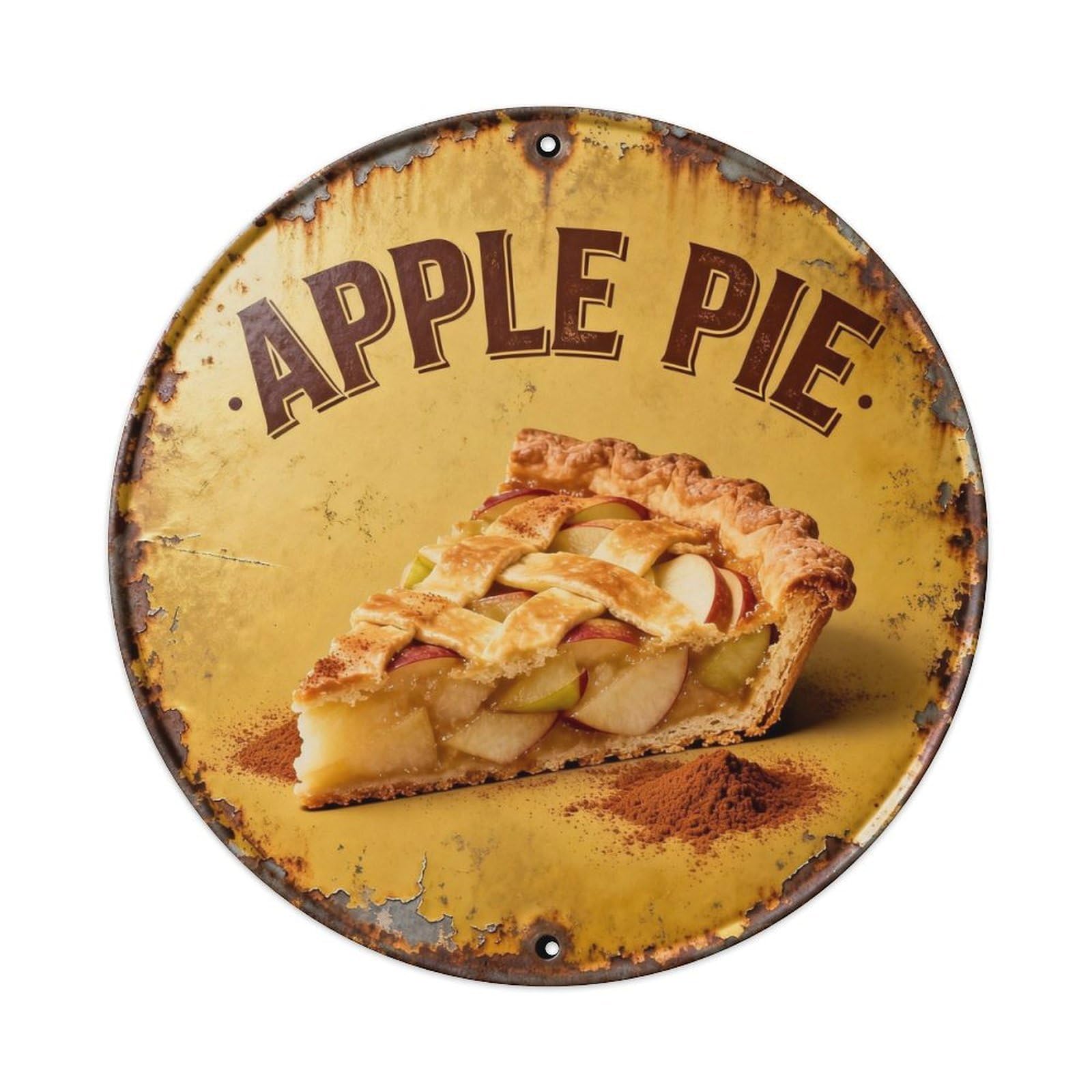 Apple Pie Metal Tin Sign Plaque