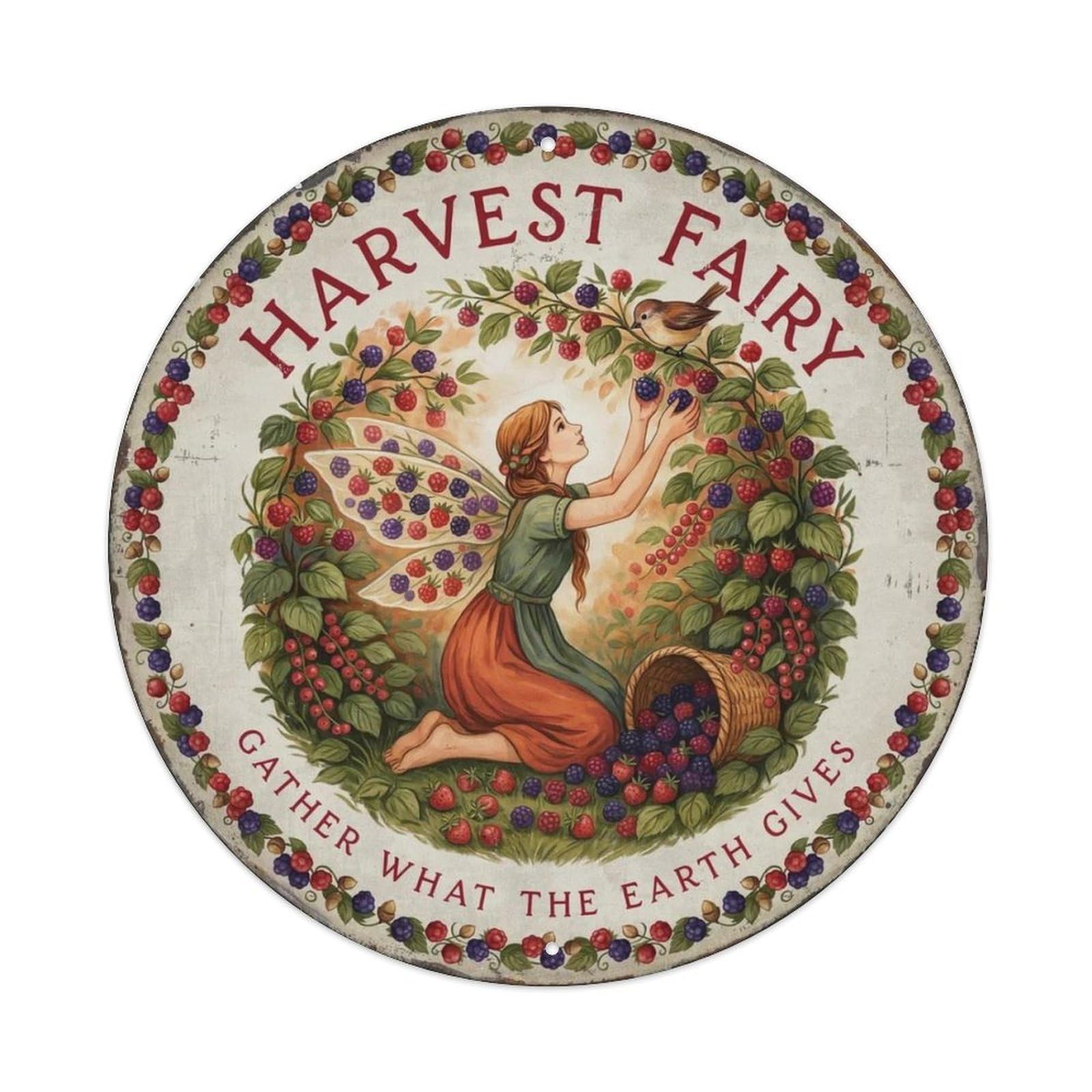 Crystal Cave Fairy Metal Tin Sign Plaque