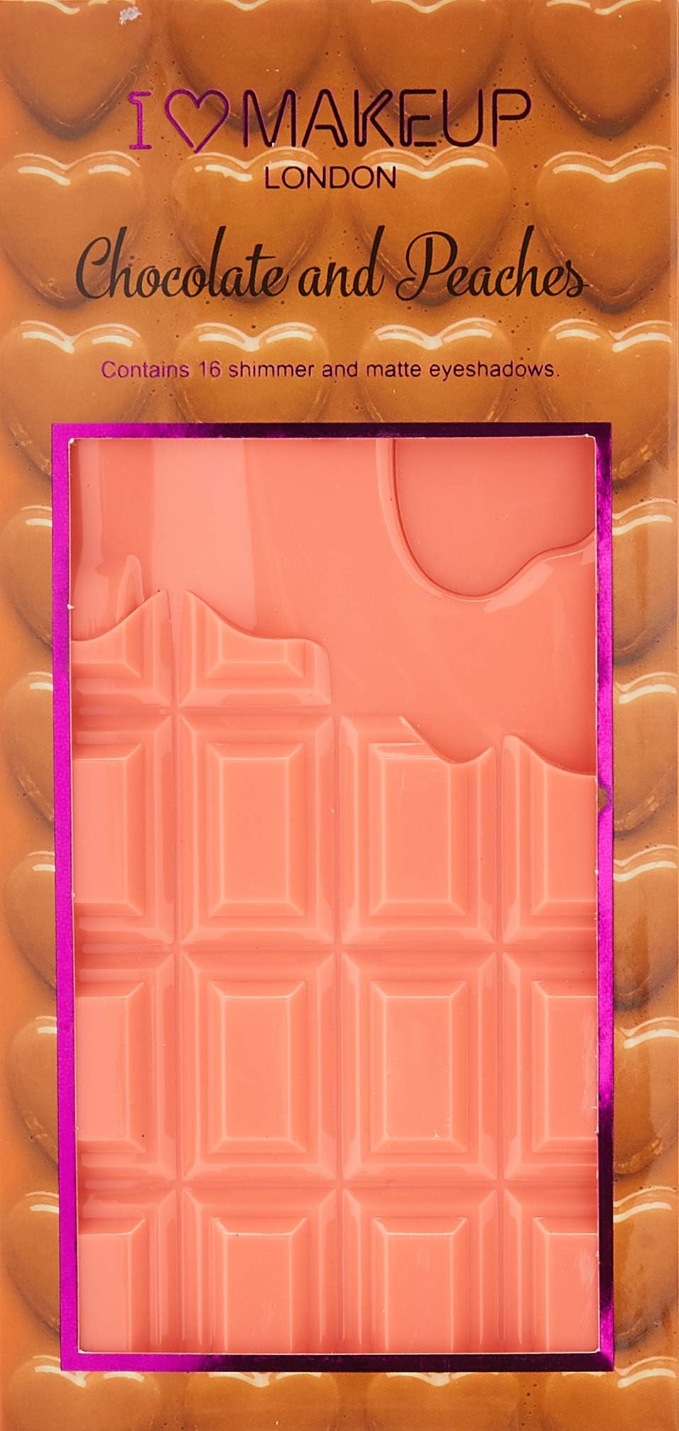 Revolution I Heart Makeup Chocolate And Peaches Eye Shadow Palette 22g