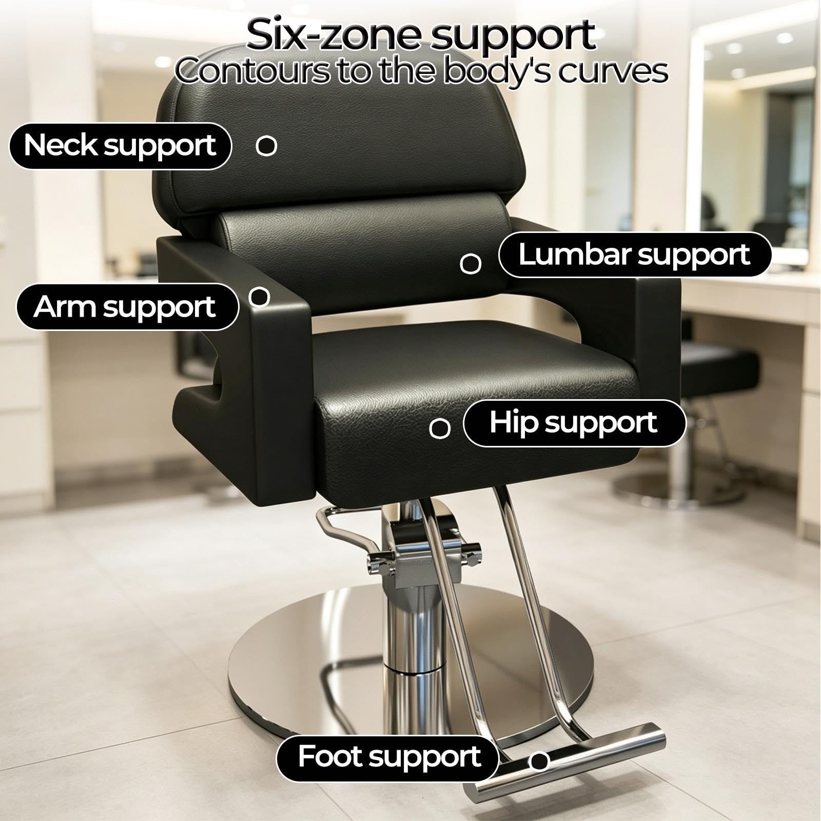 Fauteuil de Coiffure hydraulique pour Salon