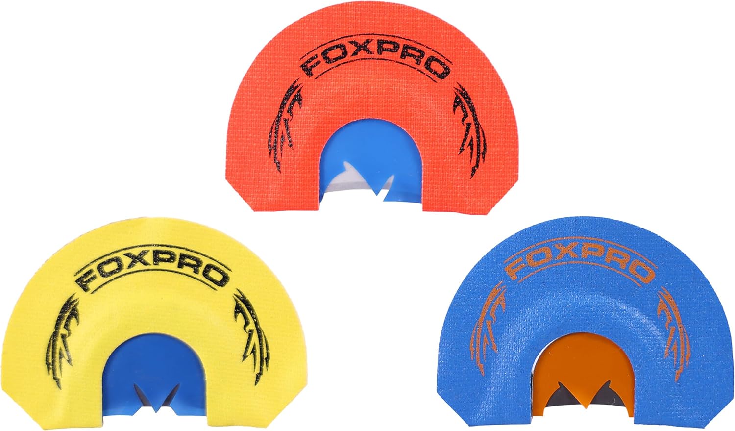 FOXPRO Spurtaker Turkey Mouth Call Combo Pack with Heinous Hen, Hypnotic Hen, Heathen Hen - 3 Diaphragm Calls - Realistic Turkey and Hen Sounds - Hand-Stretched - Great Performance - Made in USA