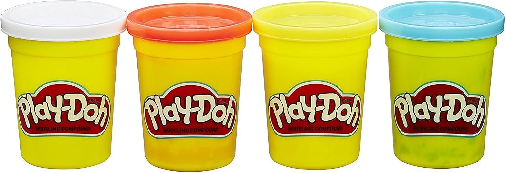 Play-Doh HASB5517BAMZ 4-Pack of Colors Gift Set Bundle (12 Cans-48 Oz)