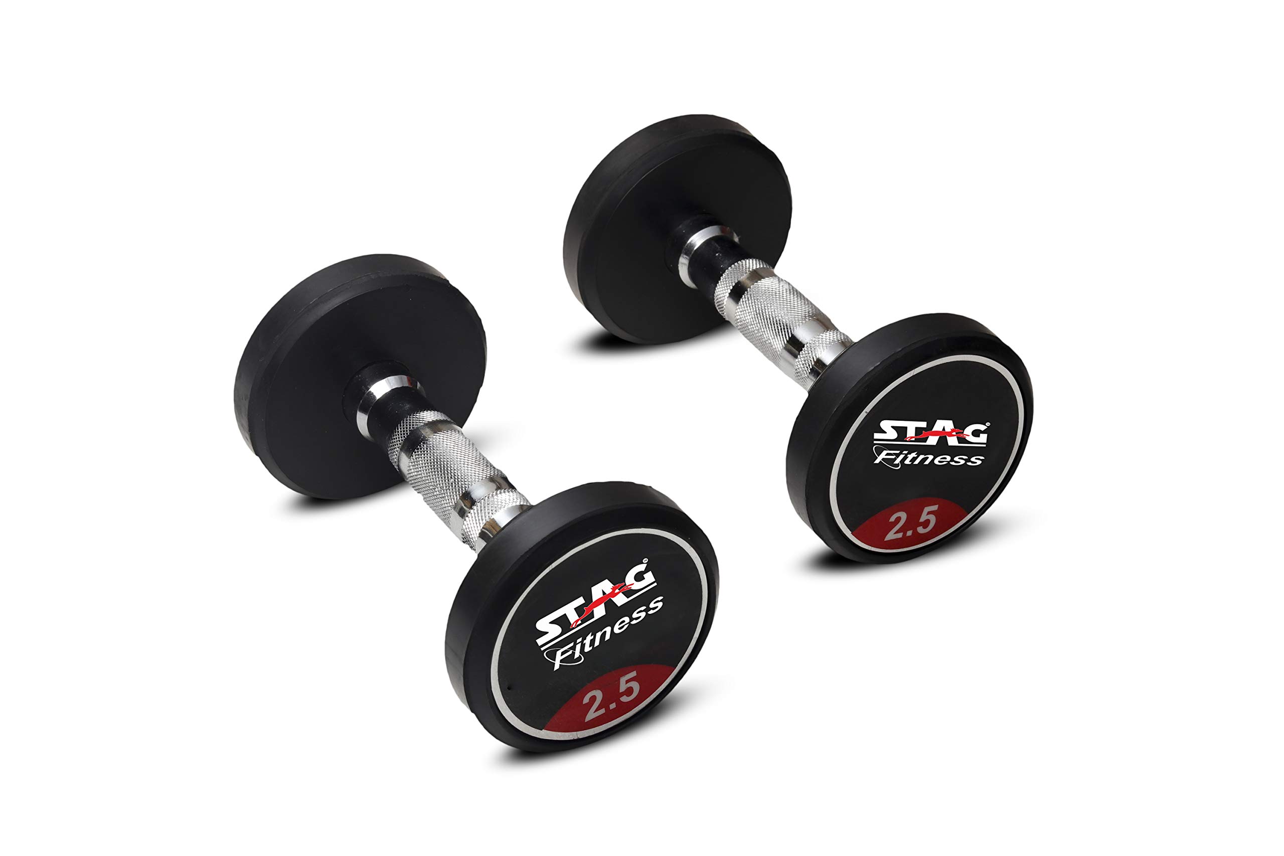 STAG Rubber Coated Professional Round Bouncer Dumbbells 5 Kg Set (Pair of 2.5 Kg) (B08DM59TDB) Amazon Price History, Amazon Price Tracker
