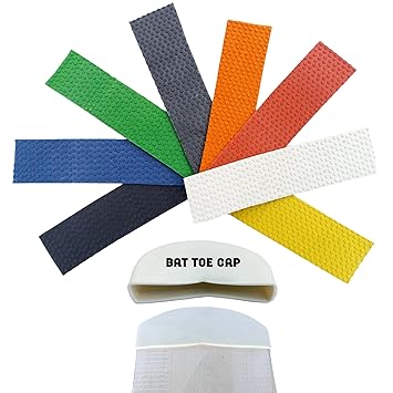 8 Multicolor Cricket Bat Toe Guards with 1 Bat Toe Cap – Combo for Bat Toe (Pack of 9 Item)
