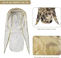 Vista 5 de DOCILA 3 piezas Do Rags para hombre, diseño de calavera, bandana y gorro transpirable