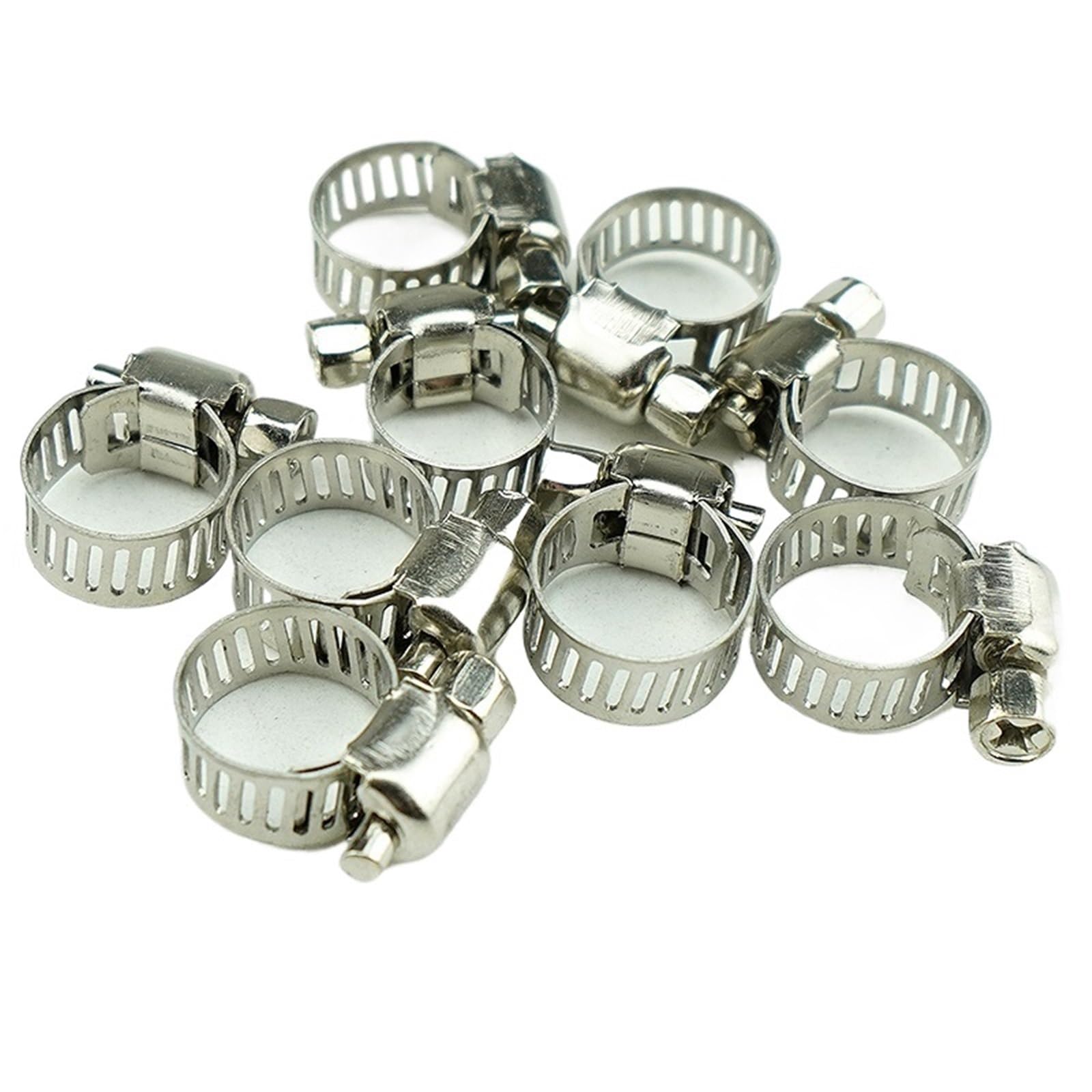 Colliers de serrage spéciaux en acier inoxydable pour tuyaux d'eau dans les remorques automobiles (25 mm 10 pièces)