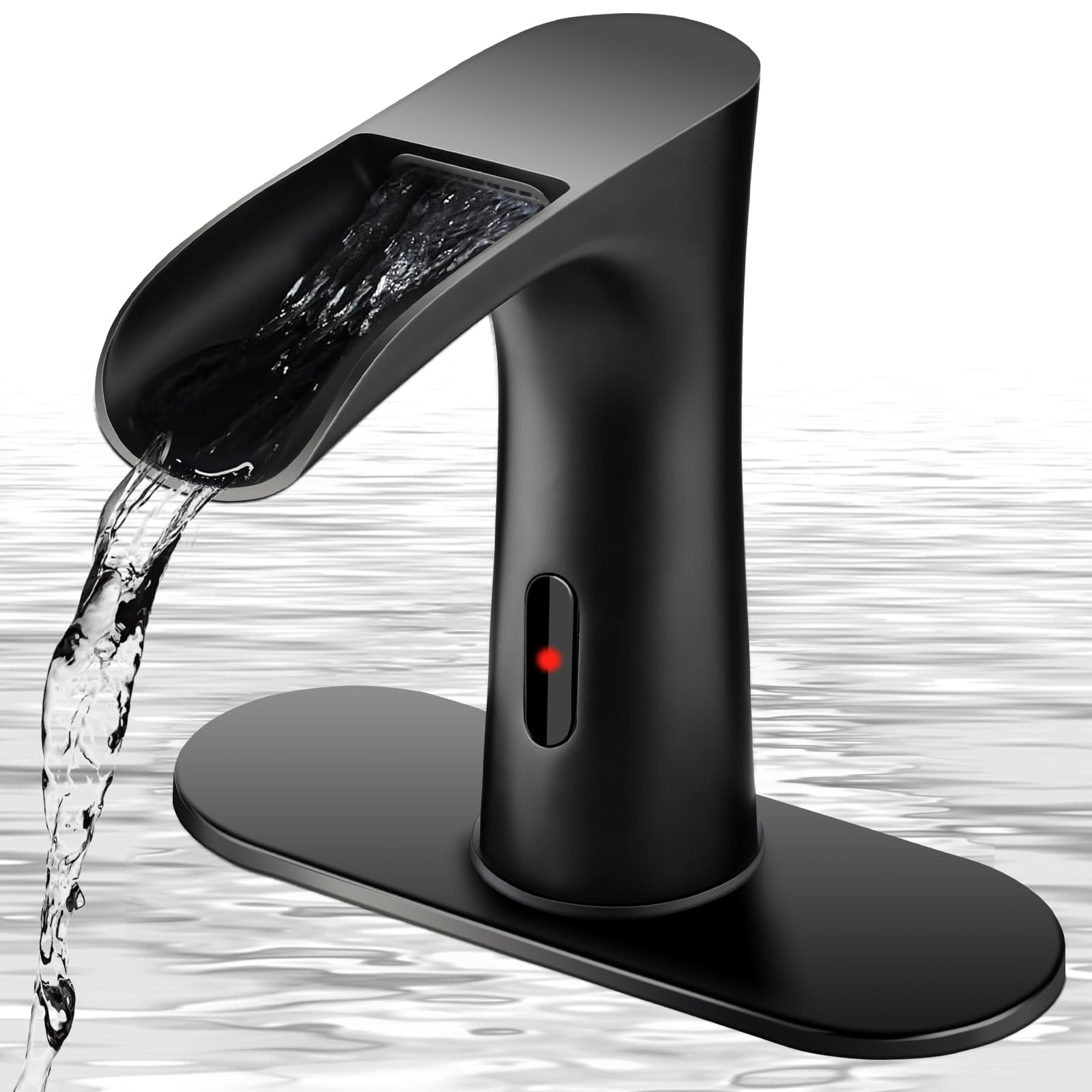Touchless Sensor Bathroom Sink Faucet for 1 Hole