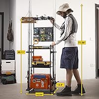 Vista 2 de SOYEEZE Fishing Rod Holders for Garage,Fishing Gear Holder for Fishing Rod Tackle Box Storage，Fishing Pole Holders Reel Rack