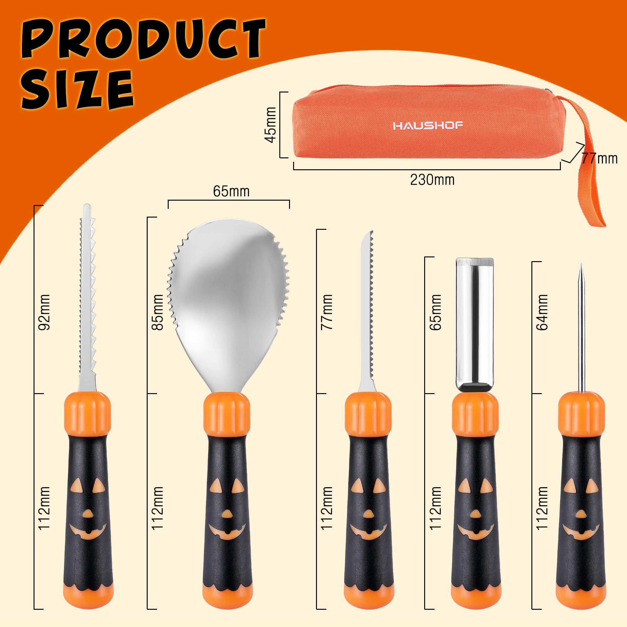 HAUSHOF Pumpkin Carving Tools - Image 3