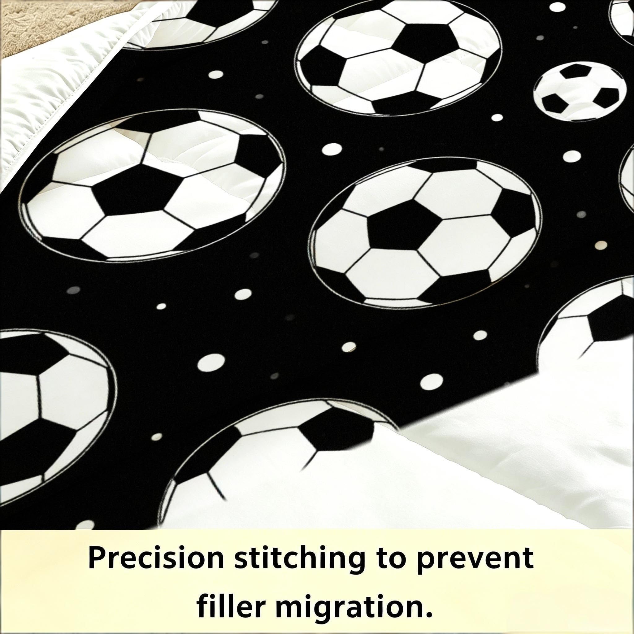 Edredón King Size Estampado 3D | FúTbol Estampados NiñOs, Nórdico Máximo Confort para Camas Grandes, Lavable, Reversible, Incluye 2 Fundas de Almohada 50x75 cm_A19710