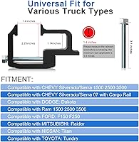 Vista 2 de moveland Abrazaderas resistentes para carcasa de cámper Abrazaderas de estante de escalera para Dodge Dakota Ram 1500 2500 3500, F150 F250, Titan