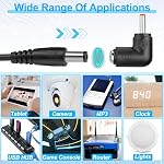 FARSENSE USB to DC 5V Power Cable, Universal Charging Cable with Cylindrical DC 5.5x2.1mm Connector (3 Feet) with 10 Connector Tips, USB Power Cable to 5V Cylindrical Connector with