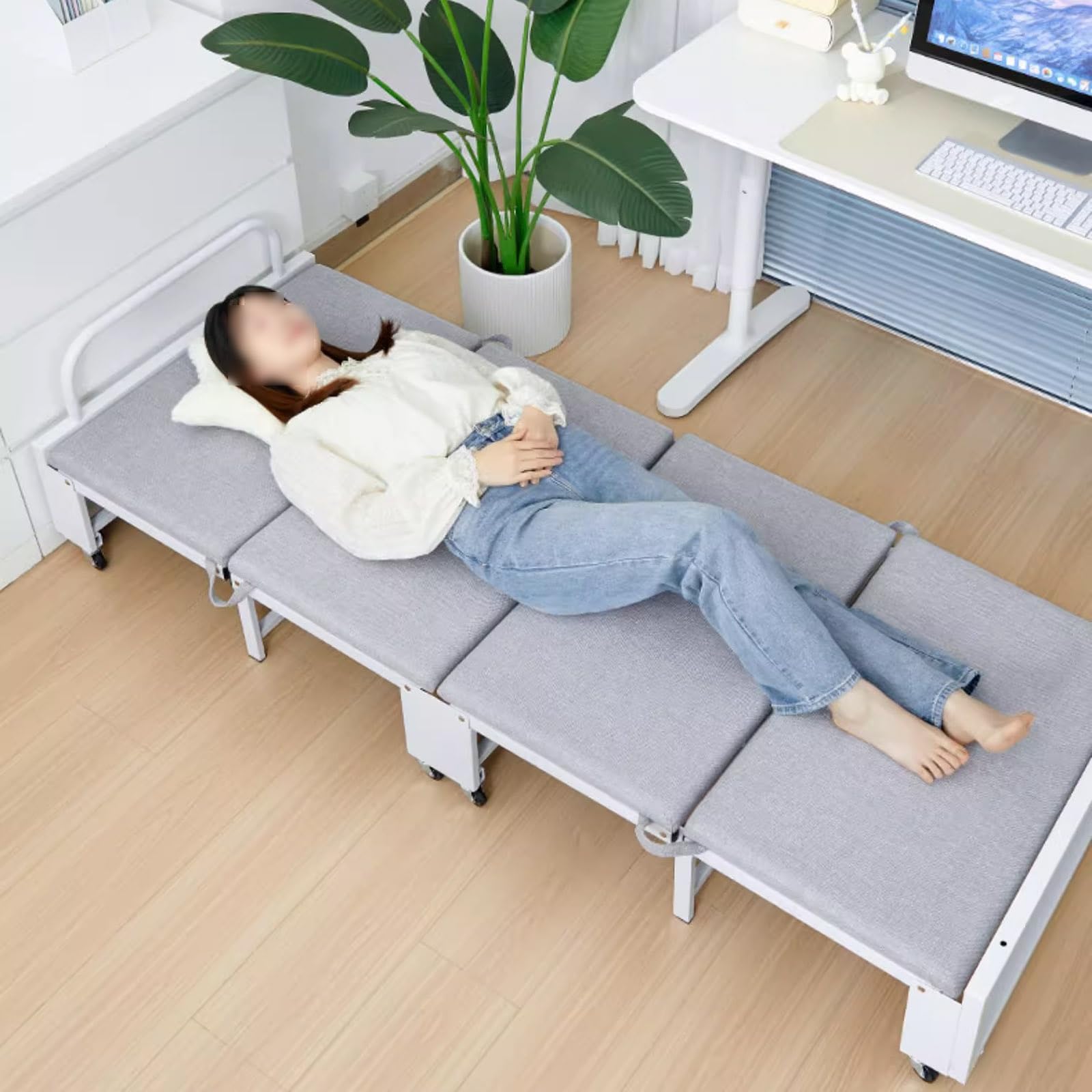 2 点です190*60*24高密度フォームマットレス付き折りたたみベッド Amazon｜折りたたみベッド マットレス付き 肉厚鋼管構造 折り畳み