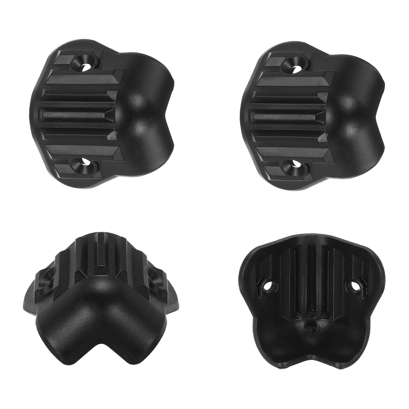 Muiltvoe 16 Pcs Speaker Cabinet Corners Protector 40x40x40mm Plastic Stackable Guard Wrap Angle Case Edge Box Protection for Stage DJ o Sound Case