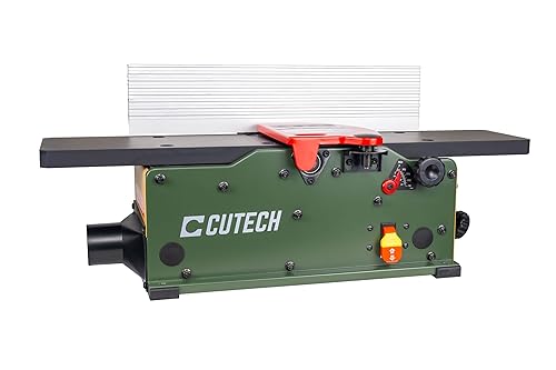 Cutech 40160HB 6-Inch Spiral Cutterhead Benchtop Jointer with teflon-Coated Aluminum