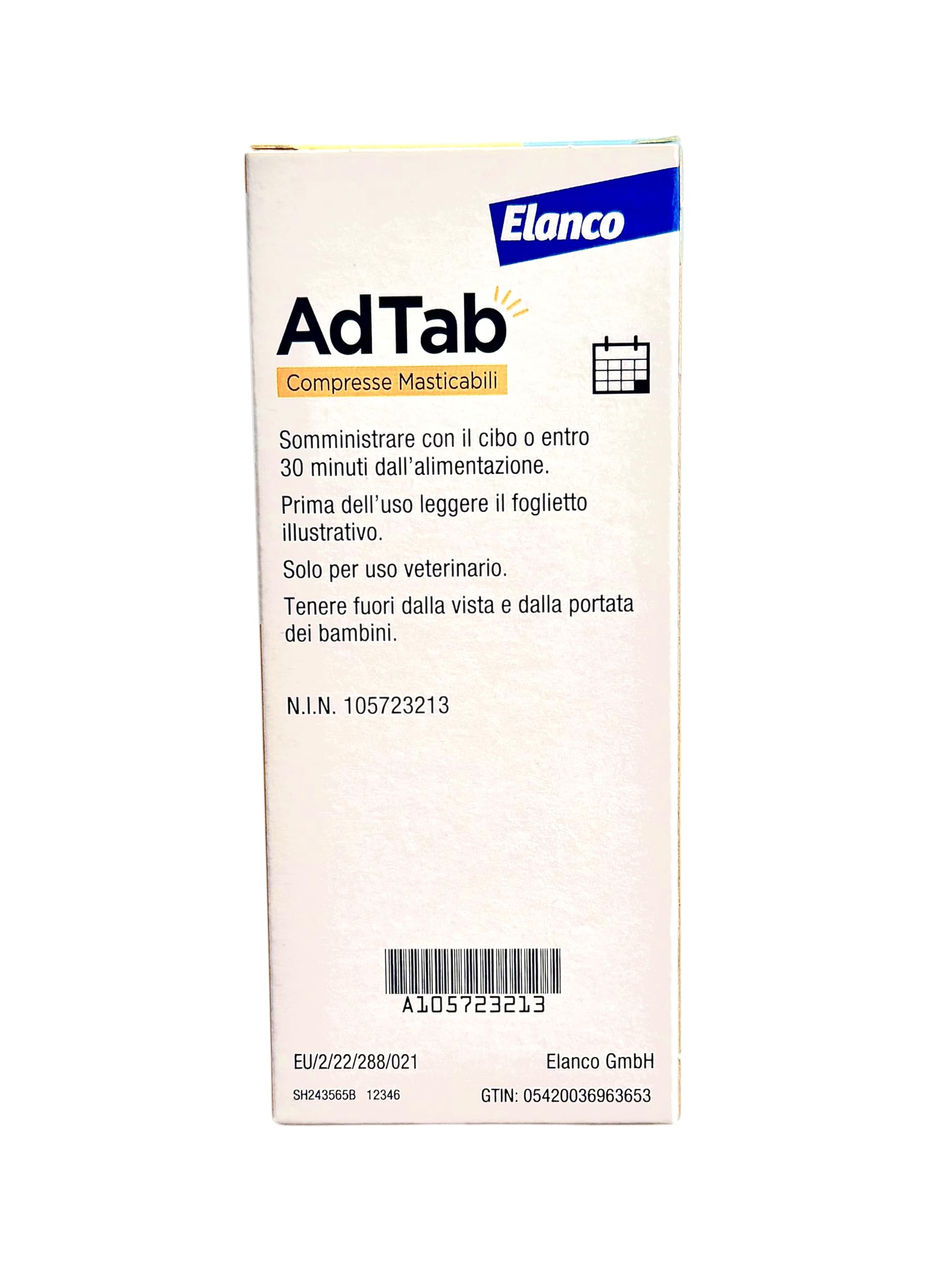 AdTab Compresse Masticabili per Gatti >2,0-8,0 kg - 6 Compresse