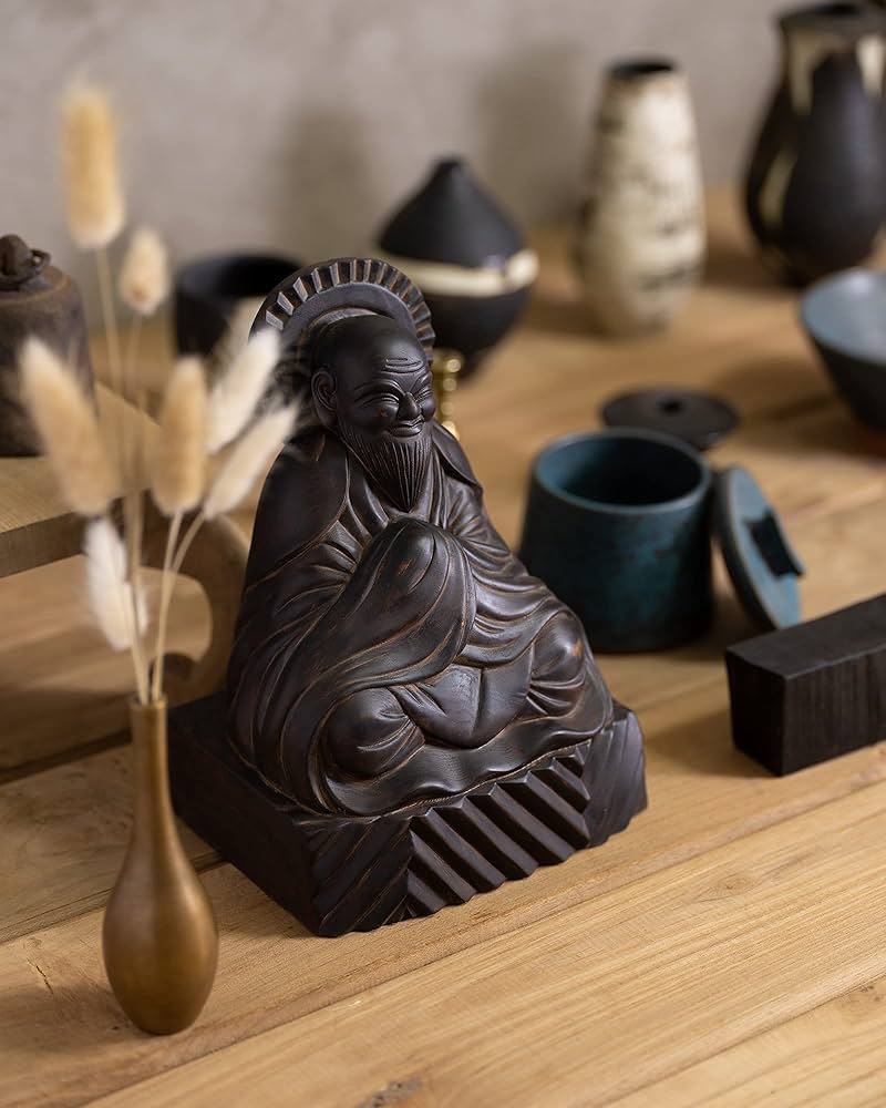 Amazon｜木喰仏「木喰自身像」（木製：桧）仏師－藤田燿憶 彩色師－篁