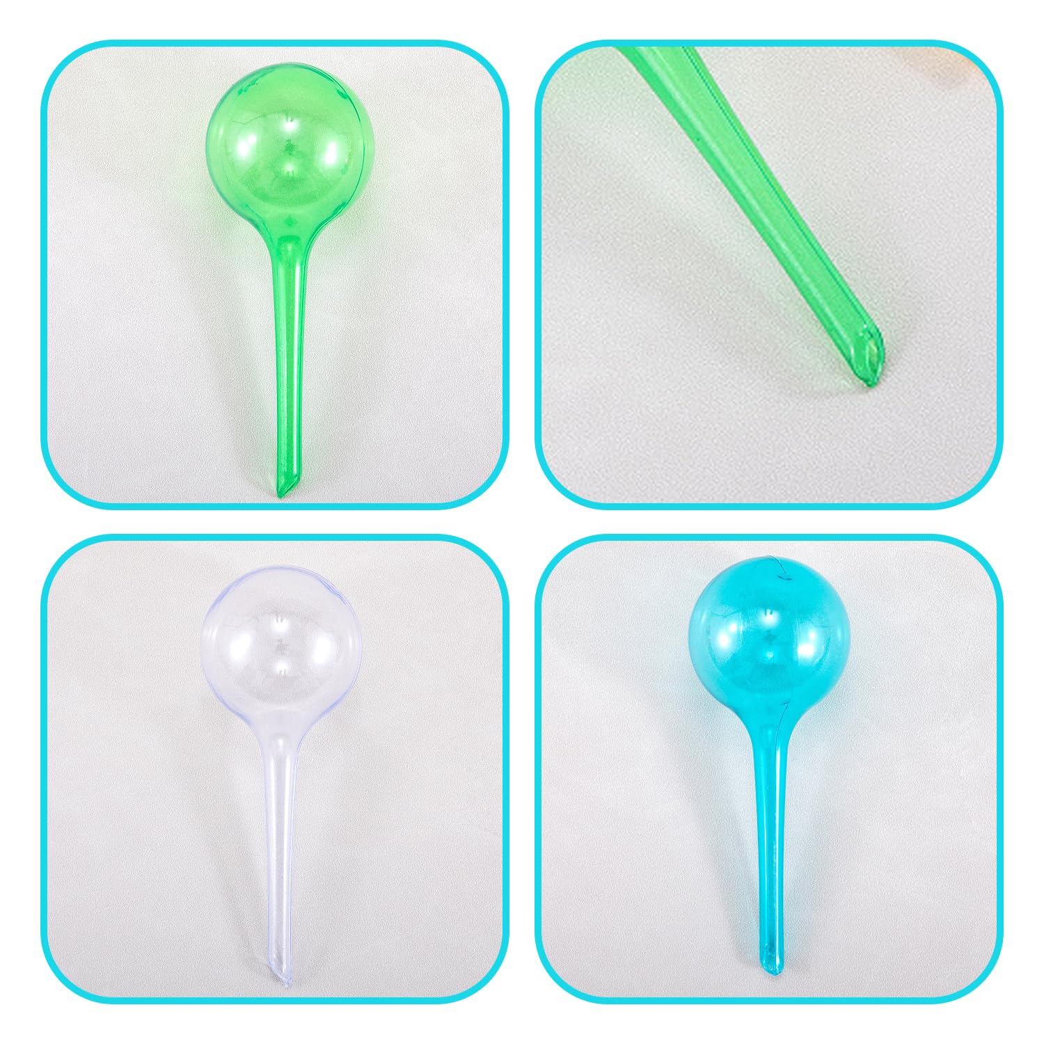 12 Acqua di Fiori Automatici in Plastica, A Sfera di Pianta Creativa, Trasparente E Visibile, Riutilizzabile, Adatto al Giardino all'Interno E All'Aperto.